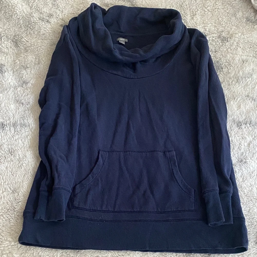 Aerie Navy Off the Shoulder Legging Sweatshirt - Picture 3 of 3